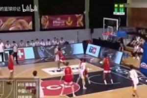 黄金一代！杨瀚森U19世界杯对阵西班牙14分9篮板5帽集锦！